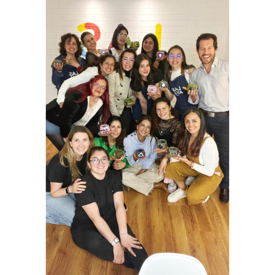 Taller Grupal de Portavelas (desde 5 personas)