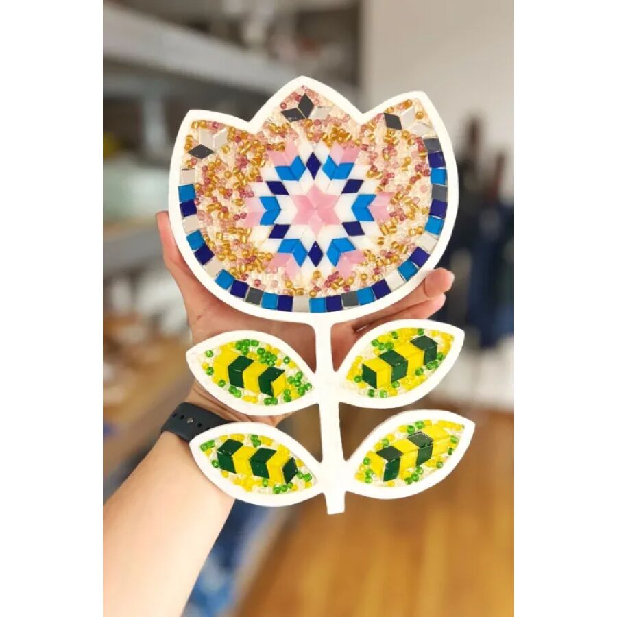 Flor de Madera - Mosaico en Casa