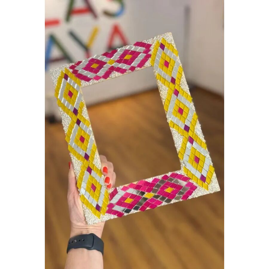 Taller Mosaico Portarretratos de Madera