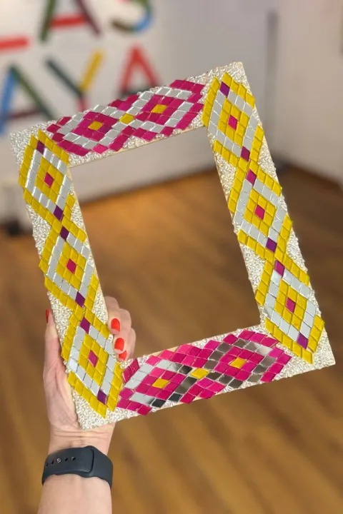 Taller Mosaico Portarretratos de Madera