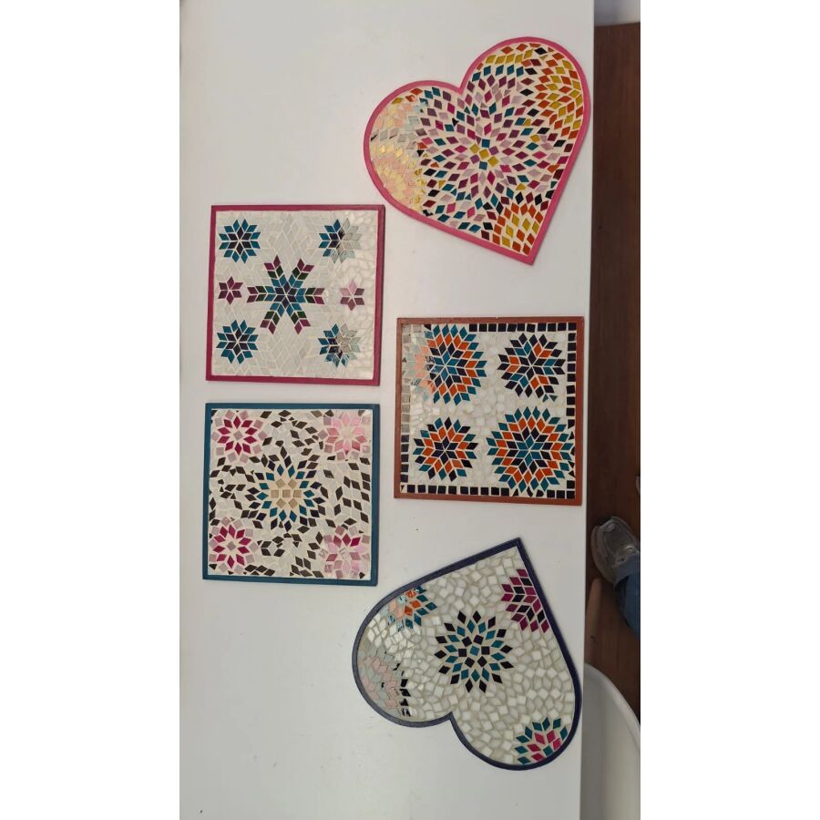 Portacalientes Corazón - Mosaico en Casa