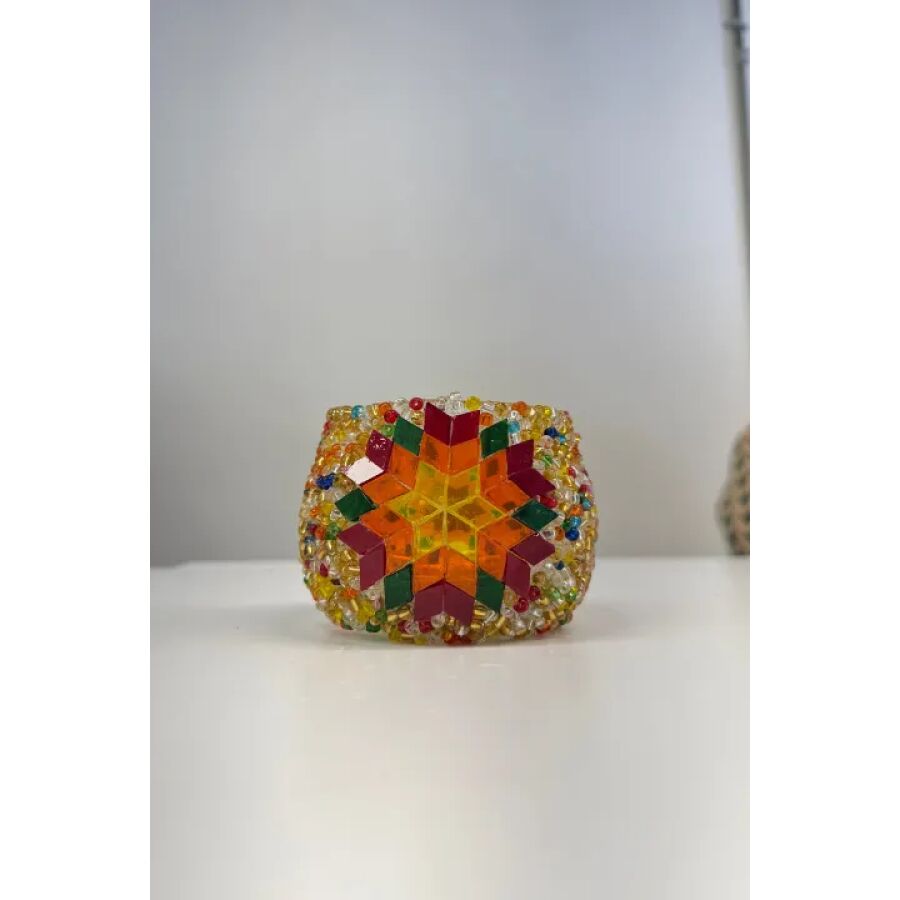 Portavelas grande - Mosaico en Casa